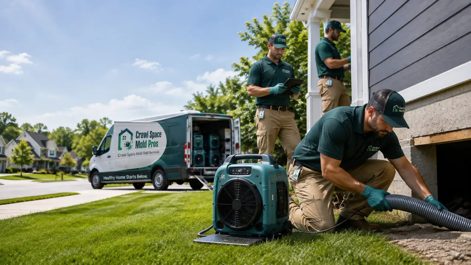 Crawl Space Mold Removal in Victor, IA